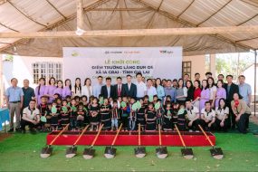 Hyundai Thành Công Việt Nam cùng Cặp lá yêu thương khởi công điểm trường Làng Dun De tại Gia Lai